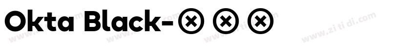 Okta Black字体转换